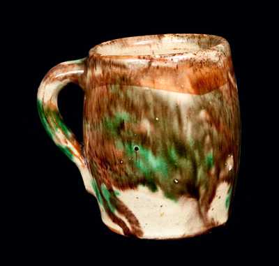 Shenandoah Valley Multi-Glazed Redware Mug