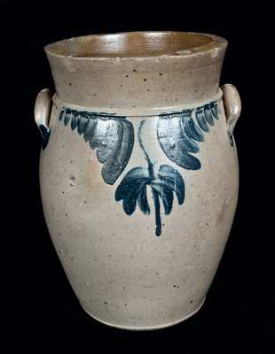 Baluster-Form Stoneware Jar, Strasburg, VA origin, possibly Bell and Keister