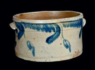 1 1/2 Gallon Stoneware Cake Crock, Baltimore, circa 1840