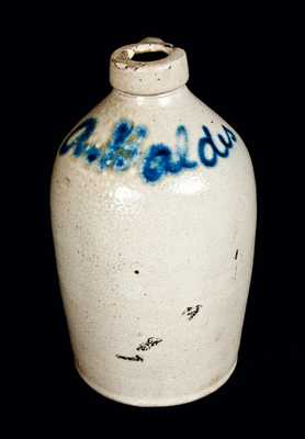 Half-Gallon Stoneware Script Jug