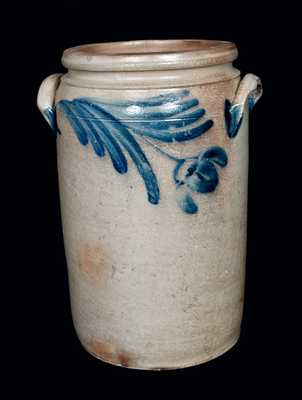 Stoneware Floral-Decorated Crock, Baltimore, circa 1860