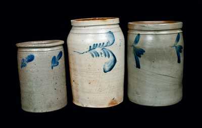 Lot of Three: Mid-Atlantic Stoneware Crocks