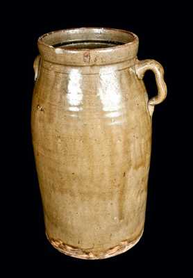 Four-Gallon Southern Pottery Stoneware Churn