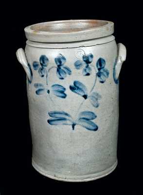 Three-Gallon Stoneware Crock, Baltimore, circa 1870