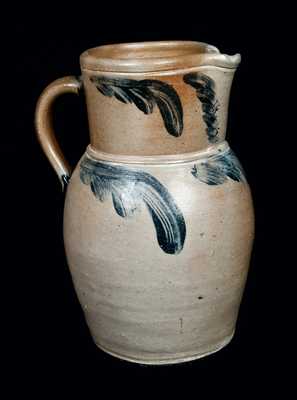 Decorated Stoneware Pitcher, Baltimore, circa 1870