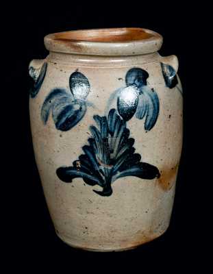 Floral-Decorated Stoneware Jar, Baltimore, circa 1840