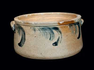 Decorated Stoneware Cake Crock, Baltimore, circa 1870