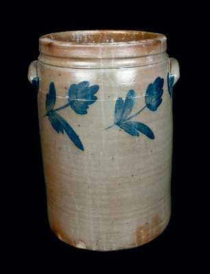 Four-Gallon Stoneware Crock, R.J. Grier, Chester County, PA