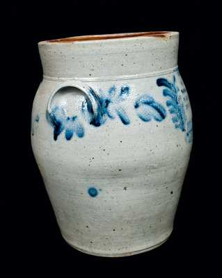 Baluster-Form Stoneware Jar with Philadelphia Advertising