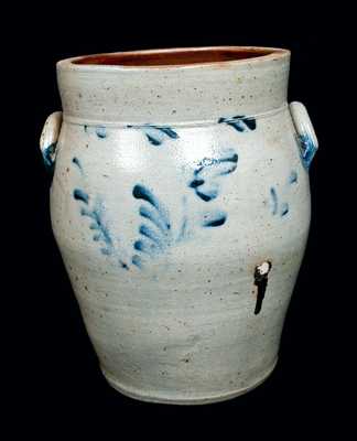 Baluster-Form Stoneware Jar with Philadelphia Advertising