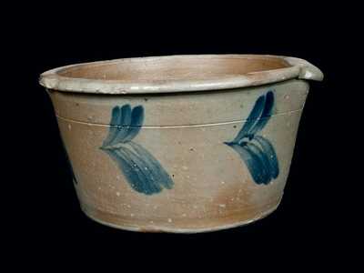 Stoneware Milkpan attrib. R. J. Grier, Chester County, PA