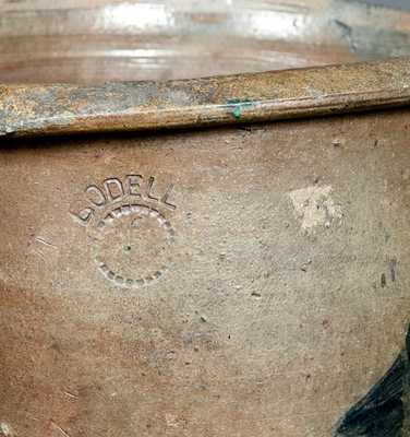 Extremely Rare Blacksburg, Virginia, Stoneware Crock Signed BODELL
