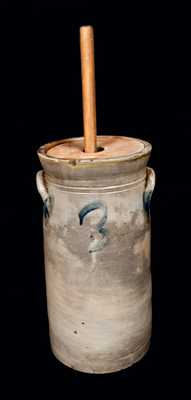 Three-Gallon Stoneware Churn