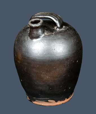 Black-Glazed Redware Harvest Jug