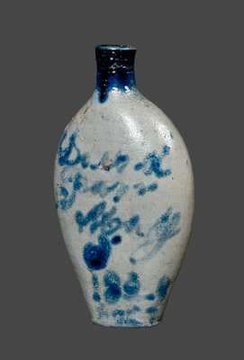 David Parr (Baltimore) Stoneware Flask (Only Known Signed Piece by this Prolific Potter)