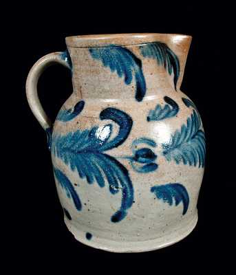 Exceptional Squat 2 1/2 Gal. Baltimore Stoneware Pitcher