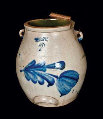 EVAN R. JONES / PITTSTON, PA Stoneware Batter Pail.