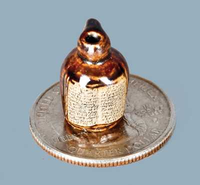 Miniature Stoneware Jug w/ Inscribed Lord's Prayer