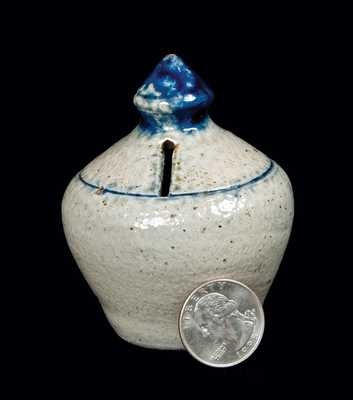 Diminutive New York State Stoneware Bank