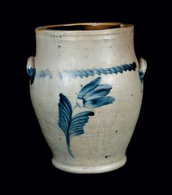 Two-Gallon Remmey, Philadelphia, Baluster-form Stoneware Crock