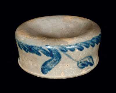 Cobalt-Decorated Stoneware Spittoon, Baltimore, MD origin