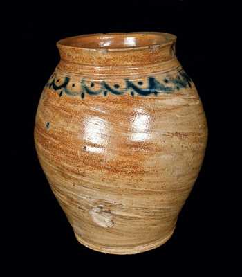 Manhattan, NY Stoneware Jar, attributed to the Crolius Family