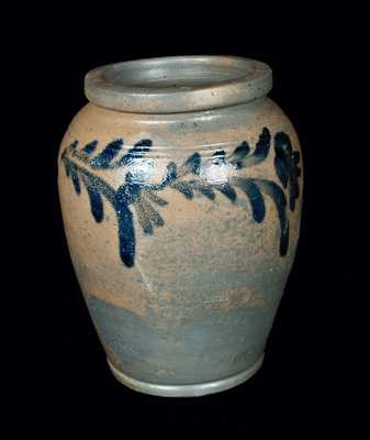 1/2 Gal. Ovoid Stoneware Crock, Philadelphia, circa 1850