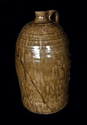 Alkaline Glazed Stoneware Jug, probably Catawba Valley, NC