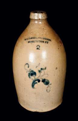 BALLARD & BROTHERS / BURLINGTON, VT 2 Gal. Stoneware Jug