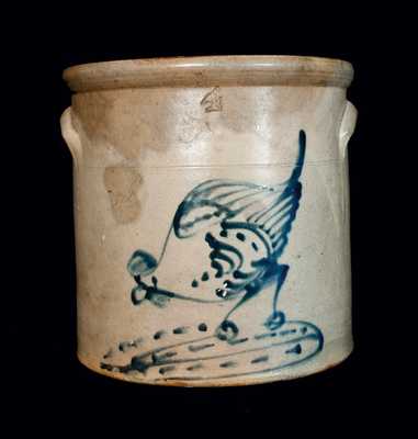 4 Gal. Stoneware Crock with Pecking Chicken