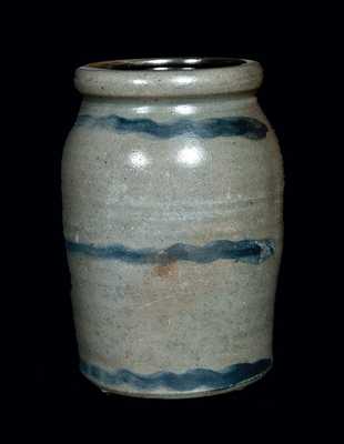 Western PA Three-Striped Stoneware Crock