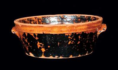 Very Rare L. KOPP, Lineboro, MD, Decorated Redware Bowl