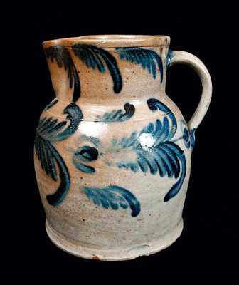 Exceptional Squat 2 1/2 Gal. Baltimore Stoneware Pitcher