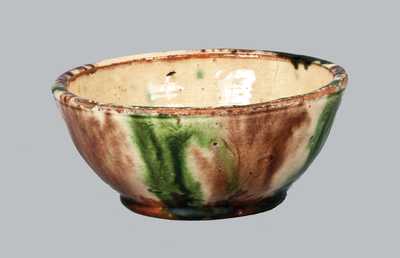 Small Multi-Colored Redware Bowl