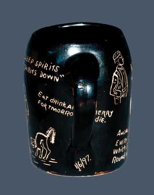 Elaborate Yale University Stoneware Mug