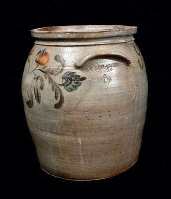 B.C. MILBURN / ALEXA (Alexandria, VA) Four-Gallon Stoneware Jar Inscribed 