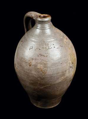 PAUL CUSHMAN Stoneware Jug, Albany, NY, early 19th century