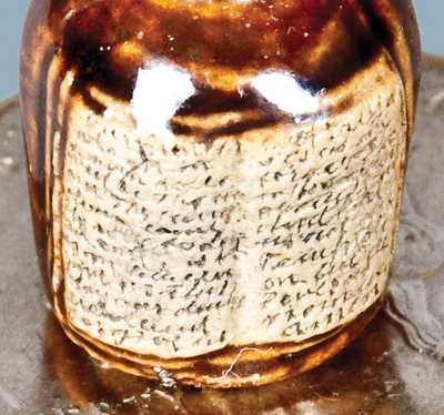 Miniature Stoneware Jug w/ Inscribed Lord s Prayer