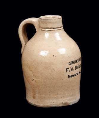 Miniature Newark, NJ Stoneware Advertising Jug