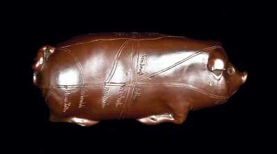 Anna Pottery Stoneware Presentation Pig Flask
