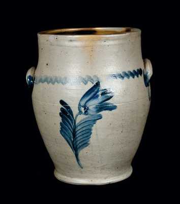 Two-Gallon Remmey, Philadelphia, Baluster-form Stoneware Crock
