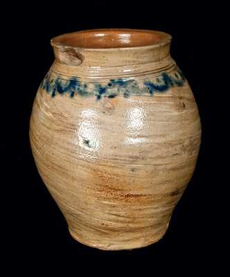 Manhattan, NY Stoneware Jar, attributed to the Crolius Family