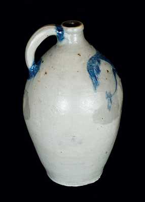 Rare Stoneware Jug with Incised Federal Eagle Decoration, probably CT, early 19th century