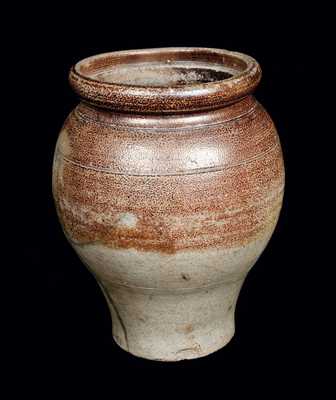 Early Ovoid Iron-dipped Stoneware Crock