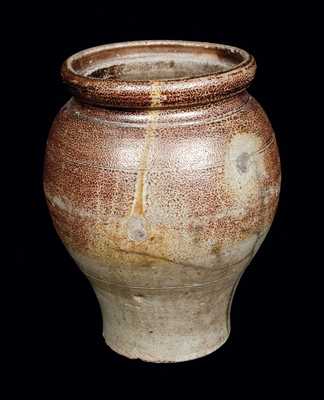 Early Ovoid Iron-dipped Stoneware Crock