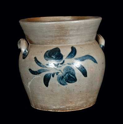 Outstanding Virginia Cobalt and Manganese-Decorated Stoneware Jar