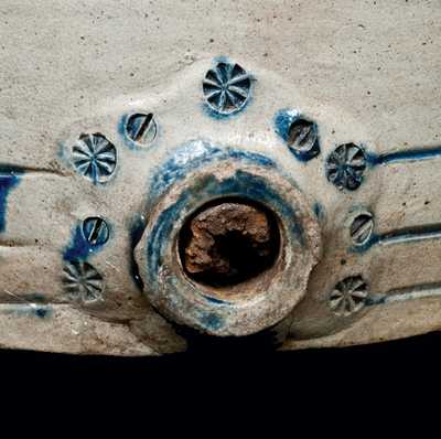 Monumental 10 Gal. Stoneware Keg with Incised Decoration