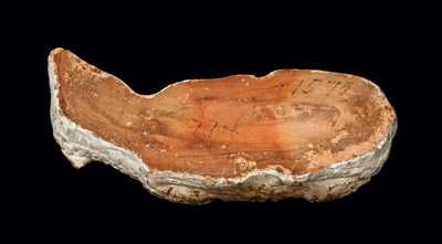 Rare Redware Lamb Figure, J. Eberly & Co., Strasburg, VA, circa 1895