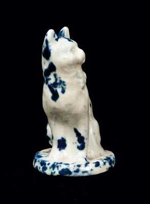 Sponged Stoneware Cat, Akron, OH, circa 1890