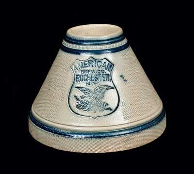 AMERICAN BREW CO. / ROCHESTER, NY Stoneware Match Safe by Whites Utica